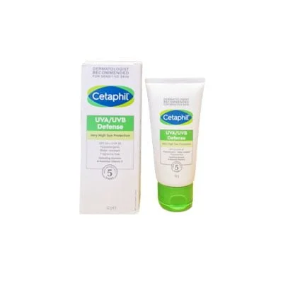 Tube de crème solaire Cetaphil UVA/UVB Defense pour visage et corps