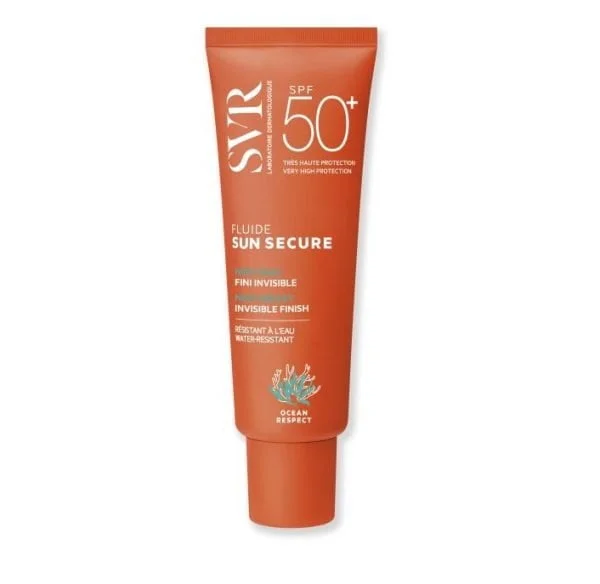 Tube de crème solaire SVR Fluide Sun Secure Non Gras.