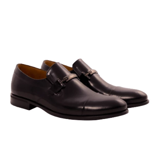 8605-NOIR GLACE (2) Chaussures en cuir Silvio MAKEBA