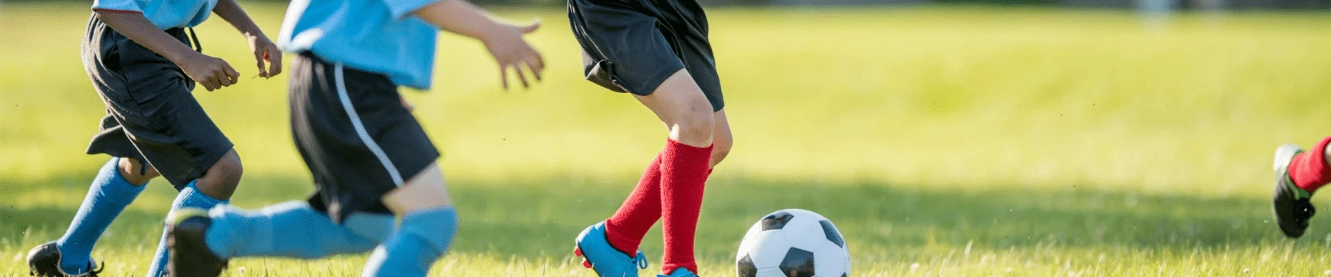 Kids playing football