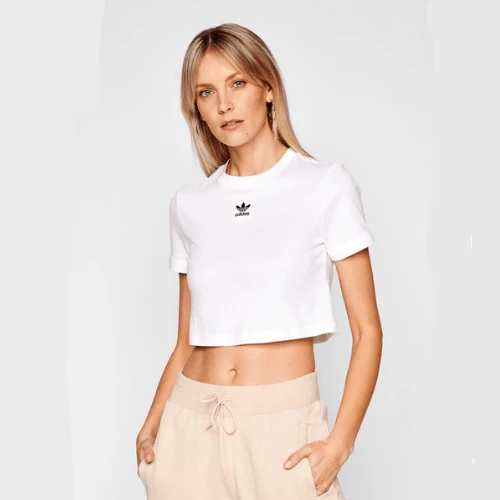 GN2803 Top Adicolor Classics Roll-Up Sleeve Crop Adidas