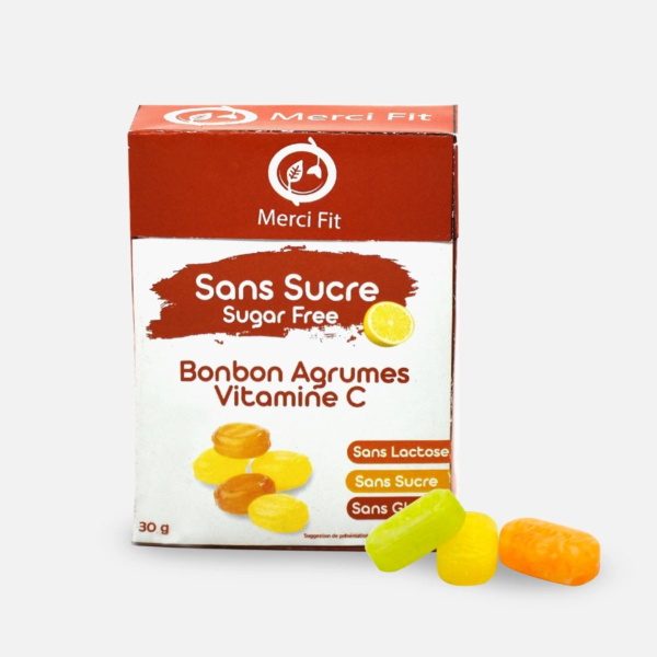 Bonbons Agrumes et vitamine C Sans sucre