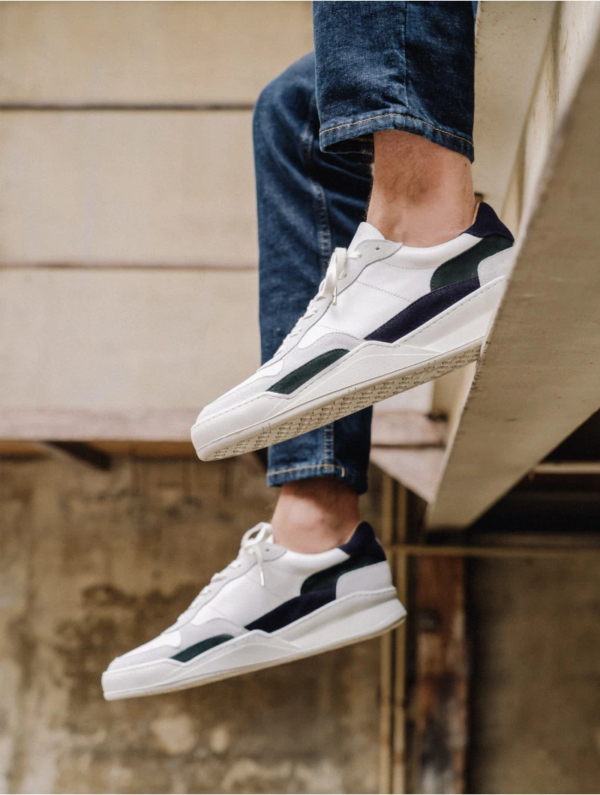 S-W20ME-MLB02 (2) Sneakers Malibu Blanc Cèdre Marine Bobbies