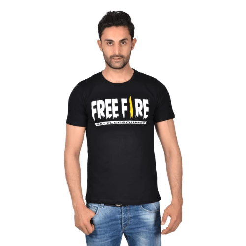 T-Shirt Noir Free Fire Zoom Fashion