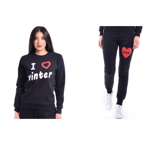 Pack Sweat et Pantalon I love Winter Zoom Fashion