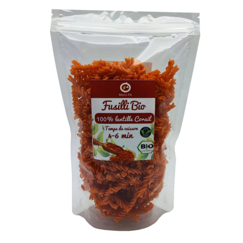 Fusilli lentilles corail Bio Sans gluten