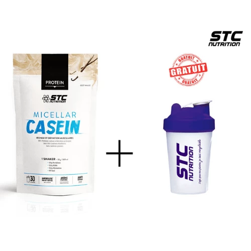 Casein vanille STC Nutrition + Shaker Gratuit