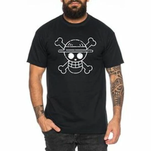 T-Shirt Noir Tête de Mort pour Zoom