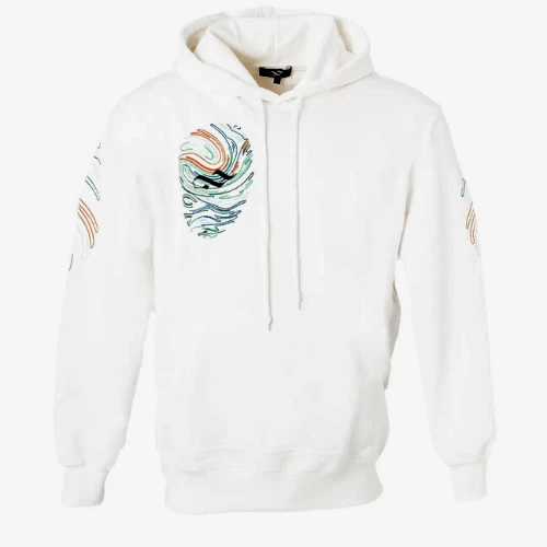 White Hoodie Finger print Hobb