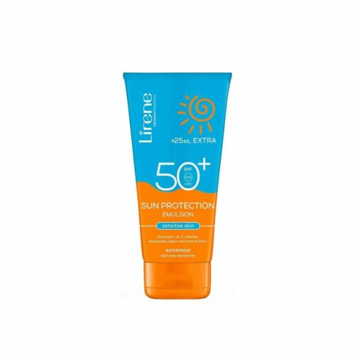 Flacon de Lirene Sun Protection, une émulsion solaire pour protéger toute la famille.