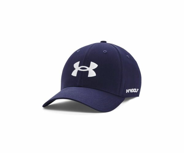 Casquette Golf 96 Cap Under Armour - Vue avant montrant le logo brodé en bleu